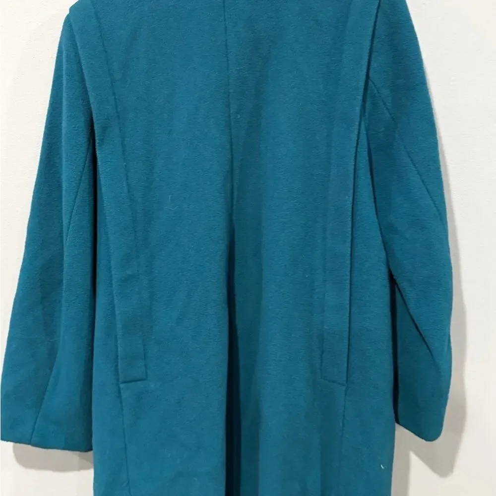 Teal Vintage Wool Coat by Forecaster of Boston | Retro Chic | Made in USA Size L